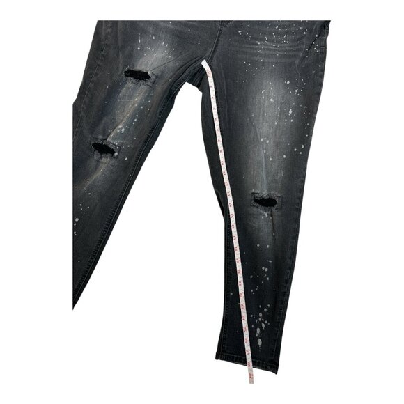 Melissa McCarthy Seven7 Pencil Distressed Black Jeans Women's Size 18W Slimming - Picture 11 of 12
